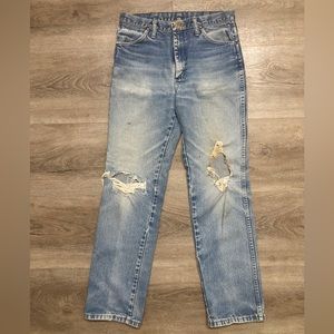 Distressed Vintage Wrangler Jeans